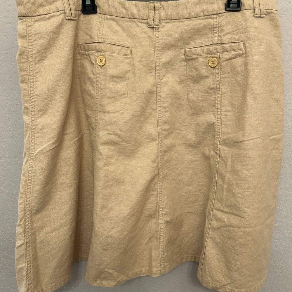 Cato Beige Skirt with Pockets - Picture 8 of 10